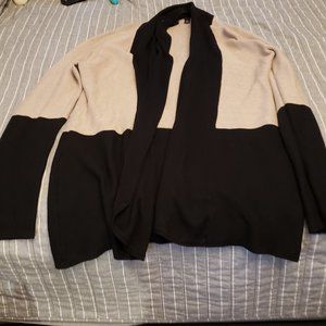 Cartigan Sweater Black and Beige